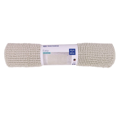 Tapis salle de bain uni SENSEA Easy 50 x 80 cm beige trench 6