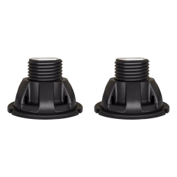 Lot de 2 pieds de receveur extra-plat polypropylène noir Sensea