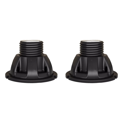 Lot de 2 pieds de receveur extra-plat polypropylène noir Sensea