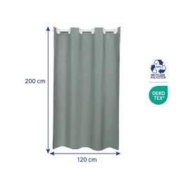 Rideau de douche 120 x 200 cm vert Neo SENSEA