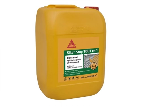 Traitement Anti-Dépots Verts Pour Toitures, Façades Et Terrasses Sika, 20 L