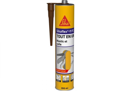 Mastic colle Sikaflex 11FC, SIKA, 300 ml marron