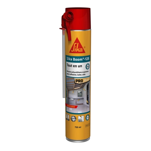 Mousse expansive multi usages inf. à 0,1% iso Sika Boom 128 blc 750 ml