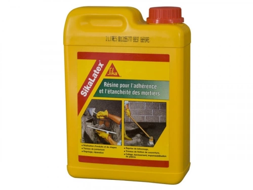 Résine D'Adhérence Concentrée Pour Mortier Sika Sikalatex 2 L Blanc