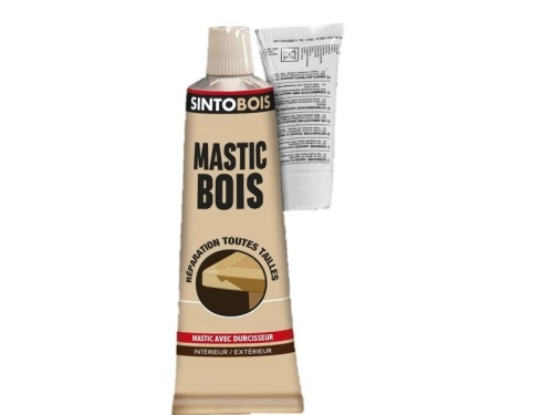 Mastic à bois, SINTO, 76 ml blanc