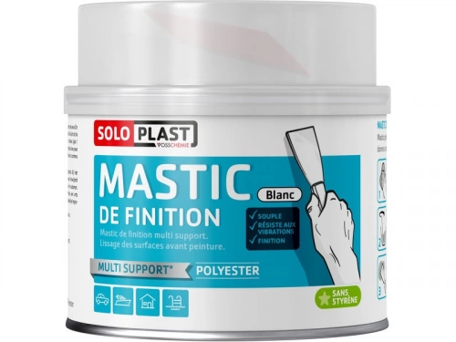 Mastic Blanc De Finition Polyester Soloplast, 435 G