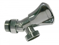 Robinet D'Arrêt Orientable Auto-Étanche À Clapet, Mâle / Mâle 15 X 21 Mm 20 X 27