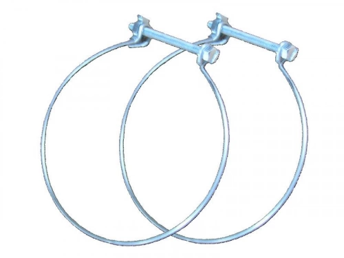 2 colliers de fixation acier S&P, Diam.125/125 mm Cf125