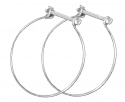 2 colliers de fixation acier S&P, Diam.100/100 mm Cf100