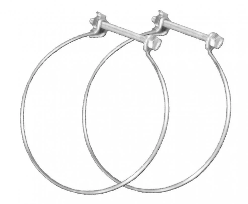 2 colliers de fixation acier S&P, Diam.150/150 mm Cf150