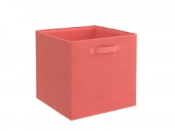 Panier l polyester SPACEO Kub orange H.31 x l.31 x P.31 cm
