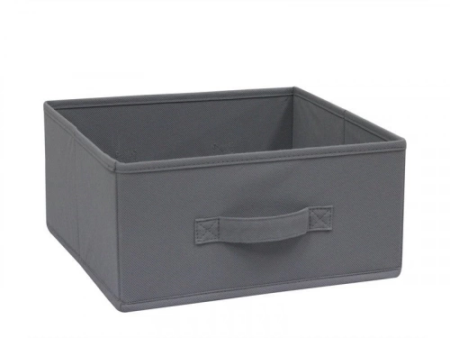 Panier M Intissé Spaceo Kub Gris H.15 X L.31 X P.15 Cm