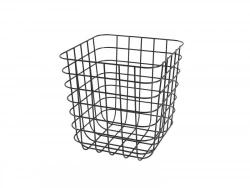Panier L Métal Spaceo Kub Gris H.31 X L.31 X P.31 Cm