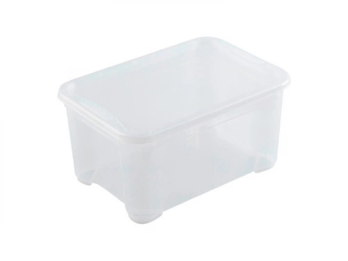 Bac de rangement polypropylène de 14 L, transparent
