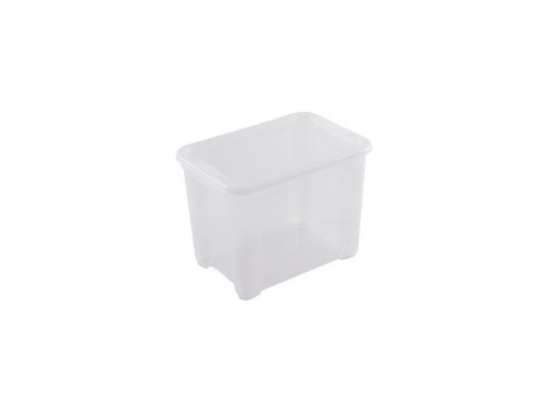 Bac de rangement polypropylène de 20 L, transparent