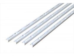 Lot De 4 Crémaillères Simples Acier, H.100 Cm Entraxe 50 Mm