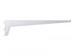Console simple en acier verni, P.50 cm entraxe 50 mm blanc