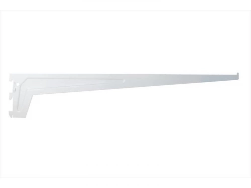 Console simple en acier verni, P.60 cm entraxe 50 mm blanc