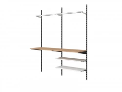 Console Double Acier Verni, P.47 Cm Entraxe 50 Mm