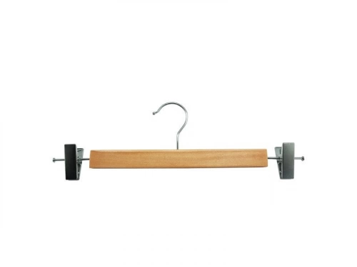 cintre pantalon et jupe SPACEO bois naturel, H.11.3 x l.34 x P.1.2 cm