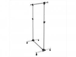 Portant extensible SPACEO Milo gris H.159 x P.51 cm