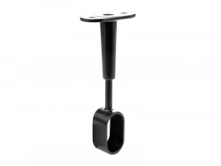 Lot de 1 support de barre de penderie D30 x 15 mm ovale noir 21.66 m