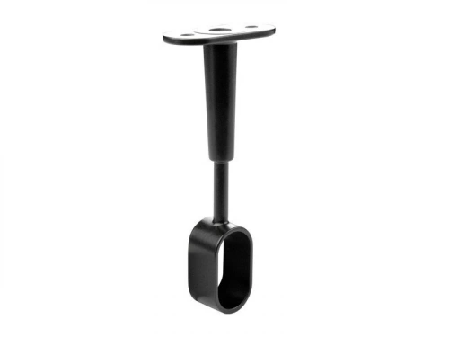 Lot de 1 support de barre de penderie D30 x 15 mm ovale noir 21.66 m