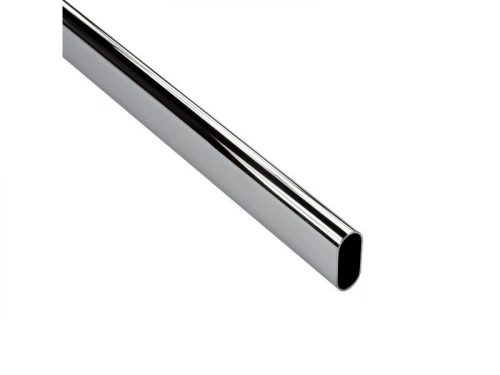 Barre de penderie gris H.3 x l.100 x P.1.5 cm