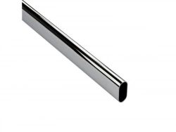 Barre de penderie gris H.3 x l.150 x P.1.5 cm