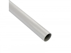 Barre de penderie blanc H.2.5 x l.200 x P.2.5 cm
