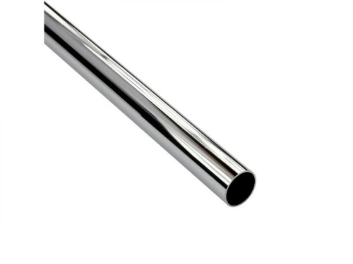 Barre de penderie gris H.2.5 x l.150 x P.2.5 cm