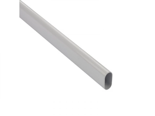 Barre de penderie blanc H.3 x l.200 x P.1.5 cm