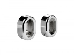 Lot de 2 support de barre de penderie D30 x 15 mm ovale chrome 28.95 m