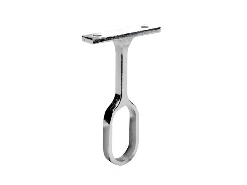 Lot de 1 support de barre de penderie D30 x 15 mm ovale chrome 45.83 m