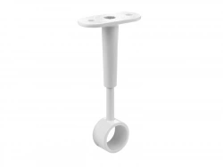 Lot de 1 support de barre de penderie D18 mm rond blanc 46.1 m