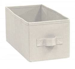Panier SPACEO Kub beige H.14 x l.14 x P.31 cm