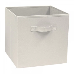 Panier SPACEO Kub beige H.31 x l.31 x P.31 cm
