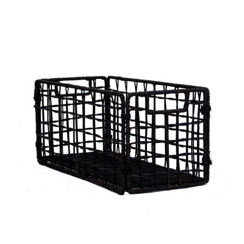 Panier SPACEO noir H.14 x l.31 x P.14 cm
