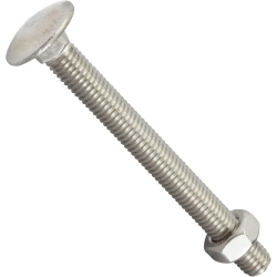 Lot de 2 boulons trcc inox, L.80.0 x Diam.8 mm STANDERS