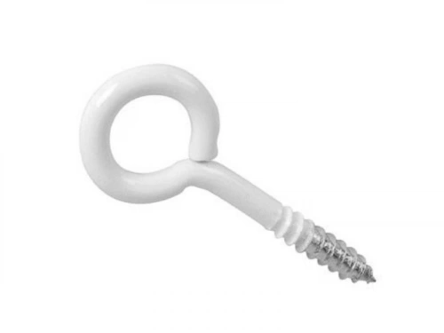 Lot De 20 Pitons À Visser Acier Epoxy Blanc, Diam.2.5 X L.10 Mm, Standers