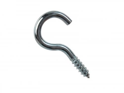 Lot De 8 Crochets À Visser Acier Zingué, Diam.3.5 X L.25 Mm, Standers