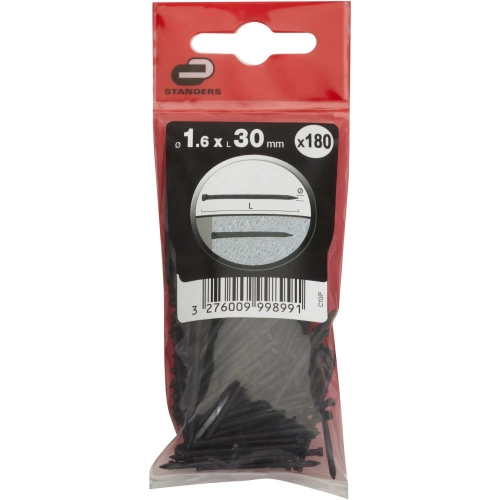Clous Spécial Béton Acier, Standers Tête Homme, Diam.1.6 X L.30 Mm