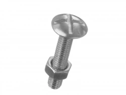 Lot de 8 boulons poêlier en inox, STANDERS, L.40.0 x diam. 5 mm