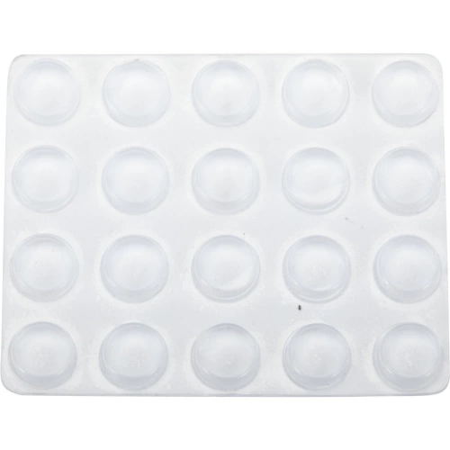 20 pastilles adhésives STANDERS plastique transparent L.1.3 x H.1.3 x l.1.3 cm