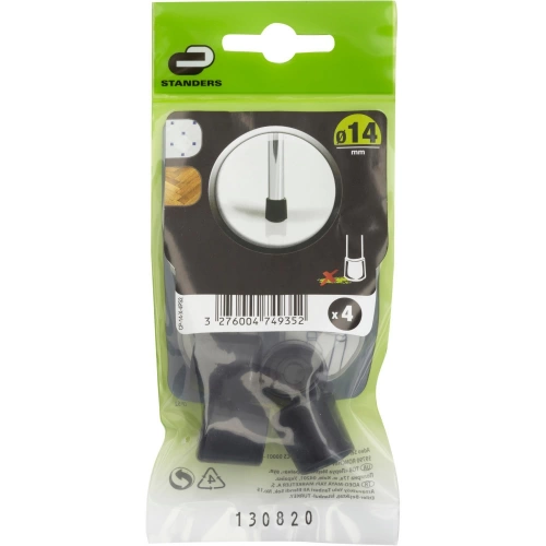 Lot de 4 embouts en pvc STANDERS