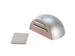 Butée De Porte Adhésive Standers Pvc Peint Gris Diam.5.5 Cm X L.5.5 Cm X H.2.5 C