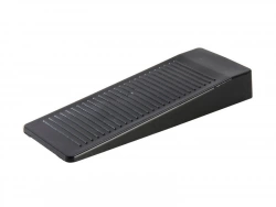 Cale porte à fixer au sol en pvc mat, STANDERS, L.9.6 x H.1.4 x l.4 cm noir