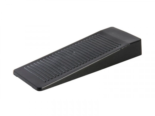 Cale porte à fixer au sol en pvc mat, STANDERS, L.9.6 x H.1.4 x l.4 cm noir