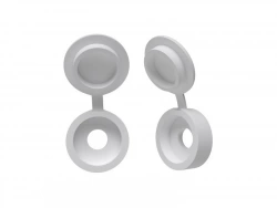 Lot De 10 Cache-Vis Plastique Blanc Standers