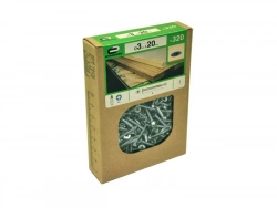 Lot De 320 Vis Acier Tête Fraisée Standers, Diam.3 Mm X L.20 Mm